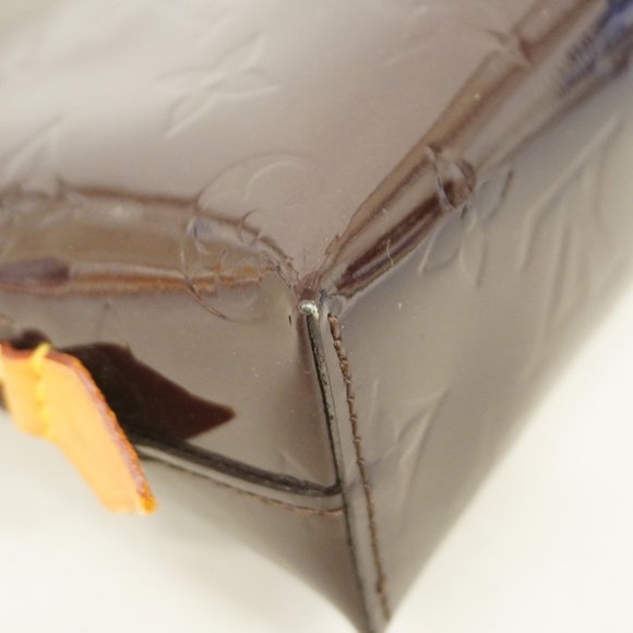 Louis Vuitton Pouch Vernis Pochette Tick M91495 Amarante Ladies - Picture 8 of 10